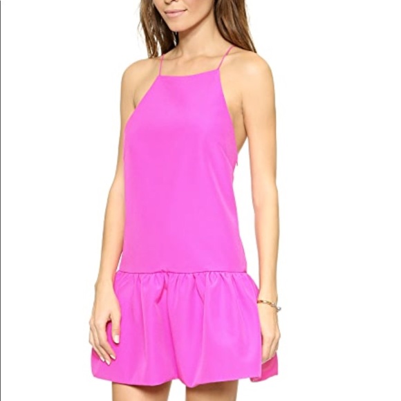 Finders Keepers Dresses & Skirts - Finders Keepers Hot Pink Ruffle Dress